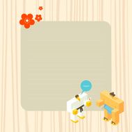 Asian letter paper (vector &amp; 300dpi jpg)