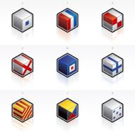 International Maritime Flags Icons Set - Design Elements N2