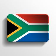 South Africa 3D button