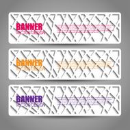 Modern banners