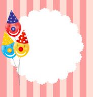 Color Glossy Balloons Background Vector Illustration N117