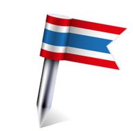 Vector kingdom of Thailand flag