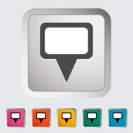 Map pin single icon N11