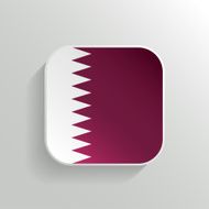 Vector Button - Qatar Flag Icon