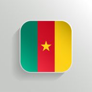 Vector Button - Cameroon Flag Icon
