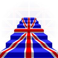 The stylized ladder Flag of Great Britain