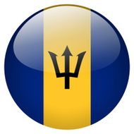 Barbados Flag Button N3