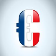 Euro Money Crisis France Flag