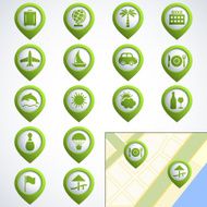 Travel web buttons set