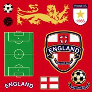 England Soccer Icons