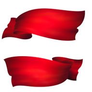 waving red banners