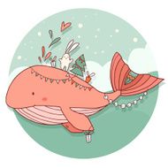 Christmas whale rabbit and gifts