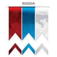 Abstract creative Russia flag