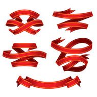 red banners set (vector)