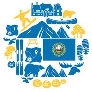 New Hampshire Icon Set