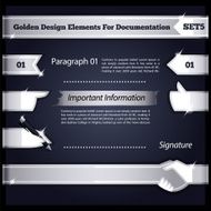 Silver Design Elements For Documentation Set5