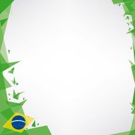 background square origami of brazil N2