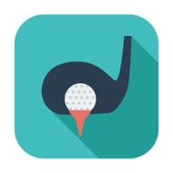 Golf flat single icon N4