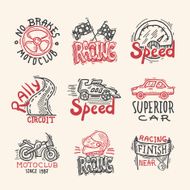 Racing Emblems Set N2