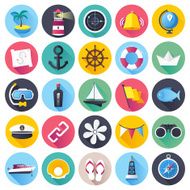 Flat Nautical Icons