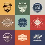 Vintage badge graphics