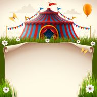 Circus Tent with Scroll N2
