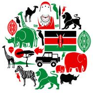 Kenya Icon Set