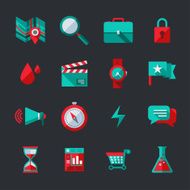 Flat Design Elements - Graphic Icons N2