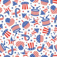 Fourth of July Celebration - Seamless Pattern