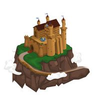 Castle in mountain