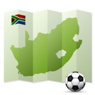 South Africa map unfolded World Cup