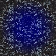 Seamless space pattern N23