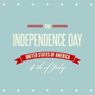American Independence Day Patriotic background Flat design N13