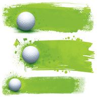 Golf grunge banners
