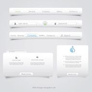 Web design navigation set N5