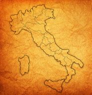 Map of italy N15