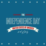 American Independence Day Patriotic background Flat design N15