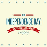 American Independence Day Patriotic background Flat design N16