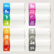 Rainbow - Sport icons Navigation template