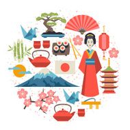 Japan background design N16
