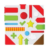 Bookmarks And Symbols Set