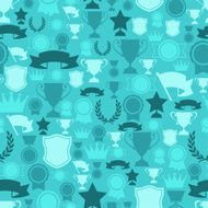 Seamless pattern with trophy and awards N10