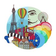 Bohemian Paris in the abstract frame
