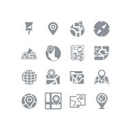 Map &amp; navigation icon set