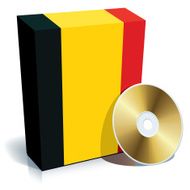 Belgian software box and CD