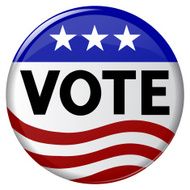 Election Vote Campaign Button