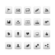 Simple Black Communication Symbols for Web