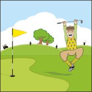HOLE IN ONE GOLFER BACKGROUND N2