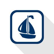 boat flat icon N2