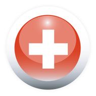 Swtizerland Flag Button (Icon)